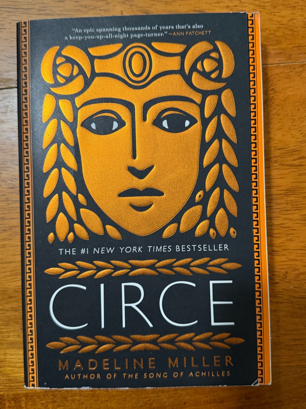 Circe Hardcover Book - Black & Metallic Orange Cover